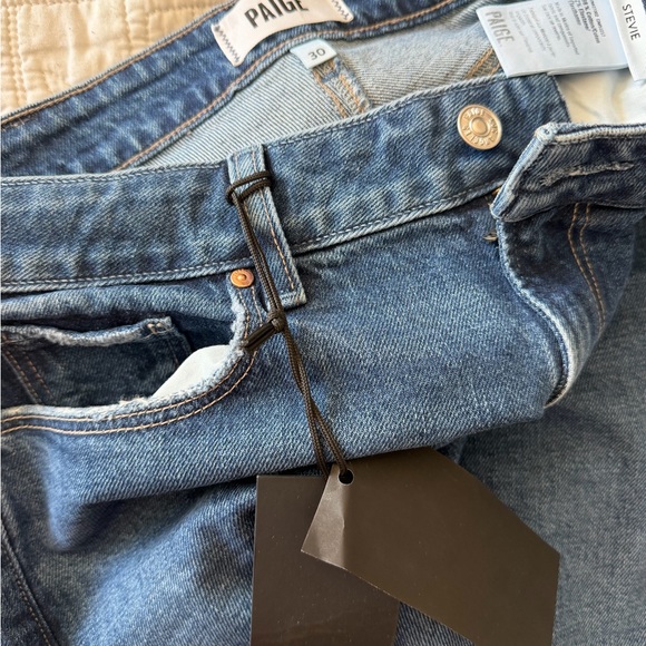 PAIGE Stevie straight leg jeans in soundcheck new nvr worn sz 30 w/33” inseam! - Picture 8 of 9